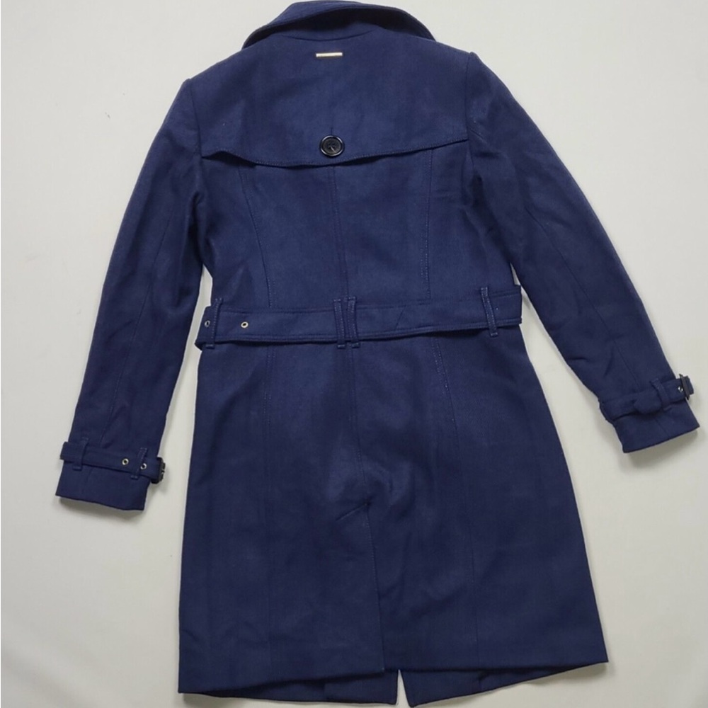 Burberry Navy Wool & Cashmere Coat -Size 38 or 4 - Picture 3 of 14